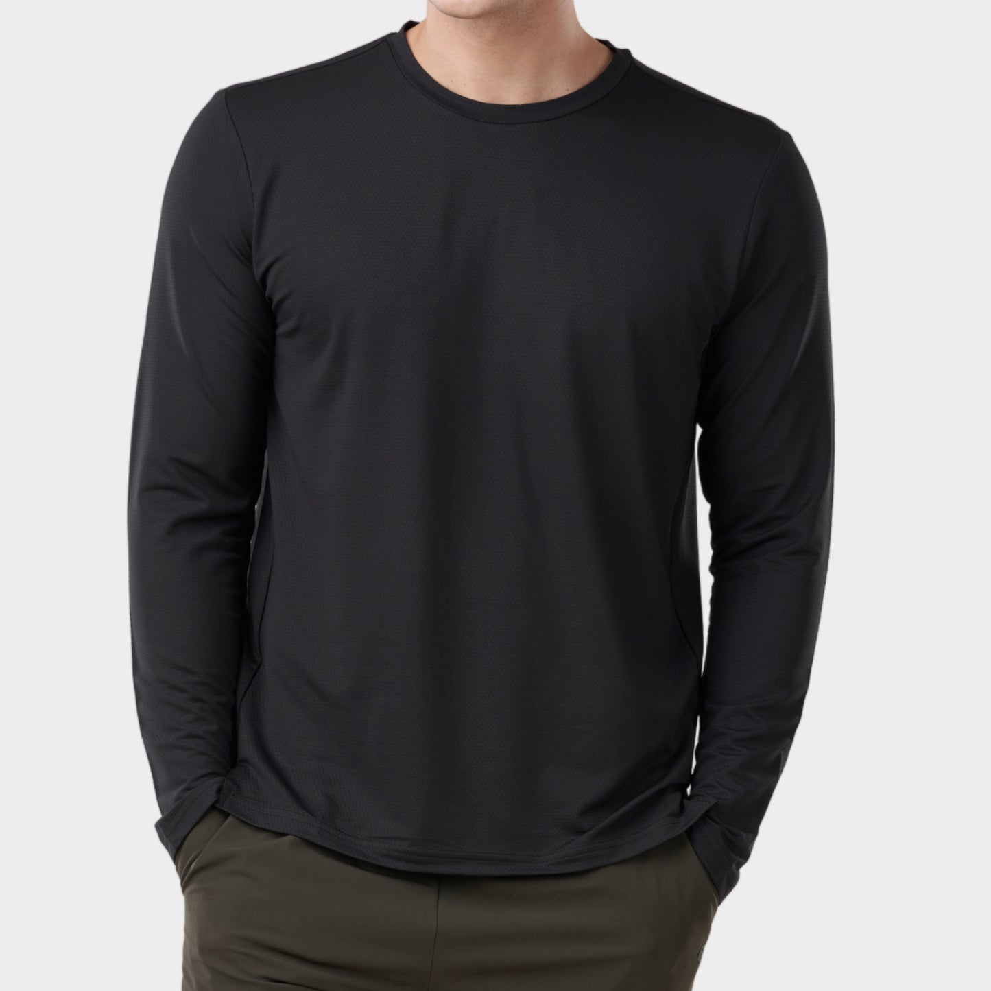 Aviva Liam Cotton Long Sleeve Round Neck Sweater (91-9022)