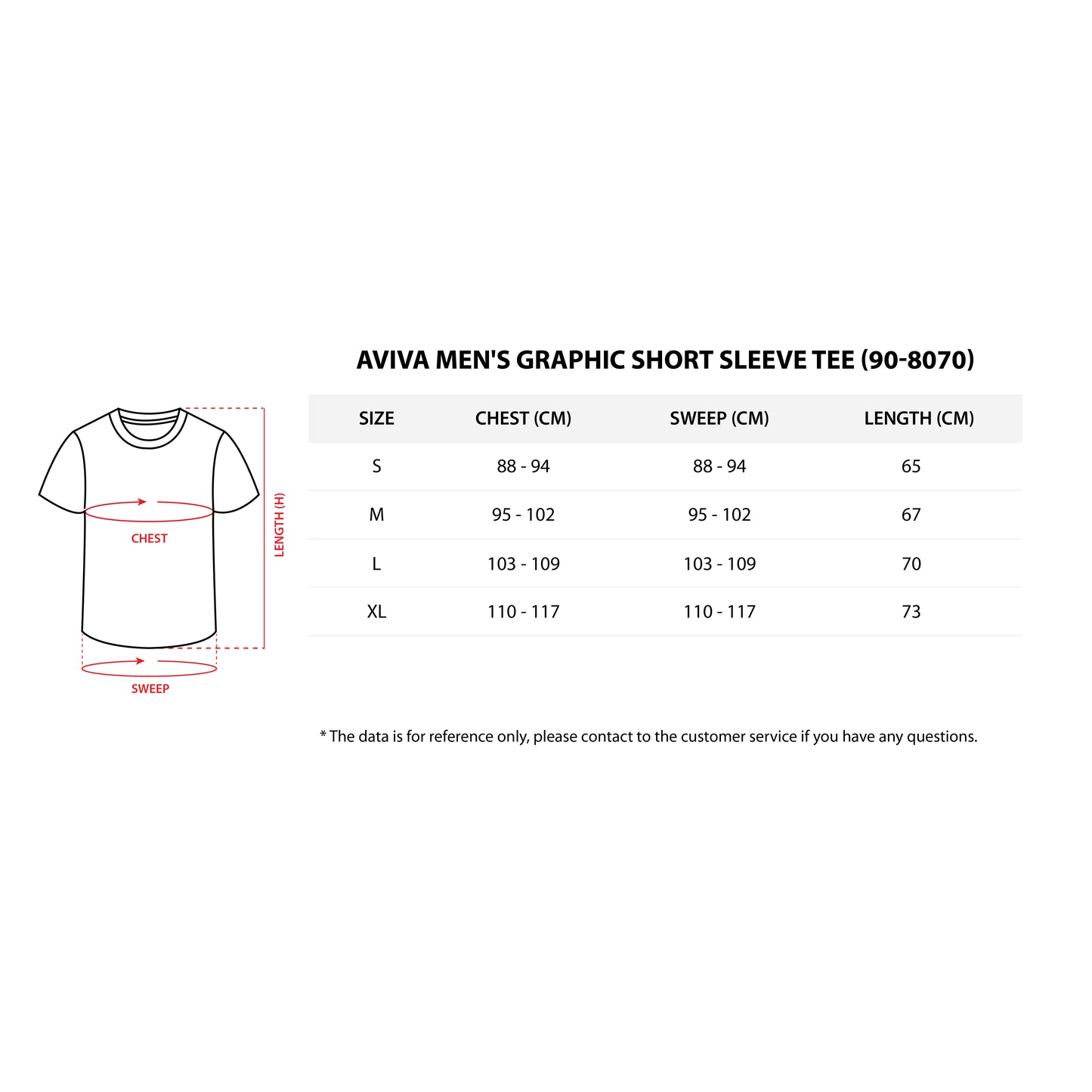 Aviva Men's Graphic Short Sleeve Tee (90-8070)
