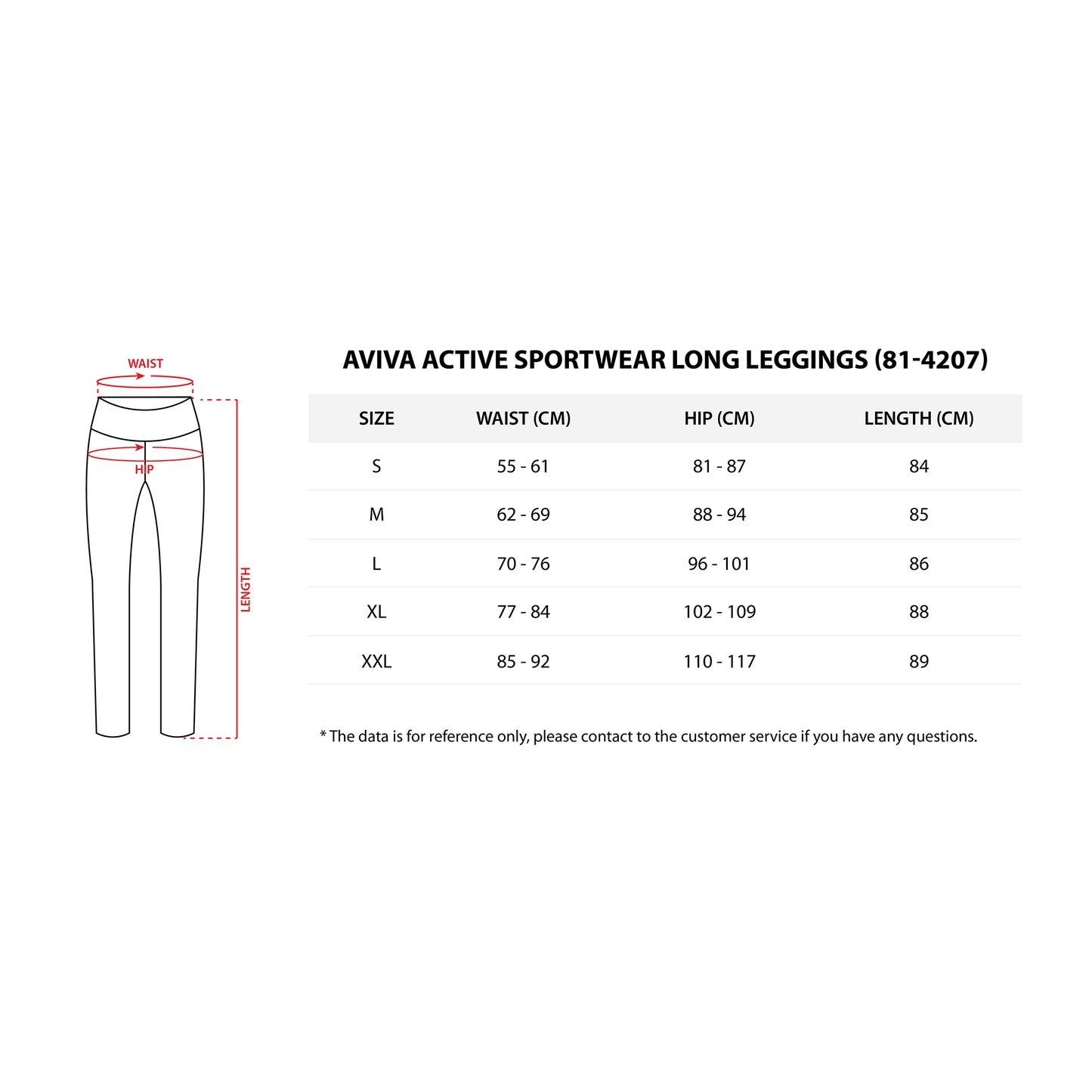 AVIVA Active Sportwear Long Leggings (81-4207)