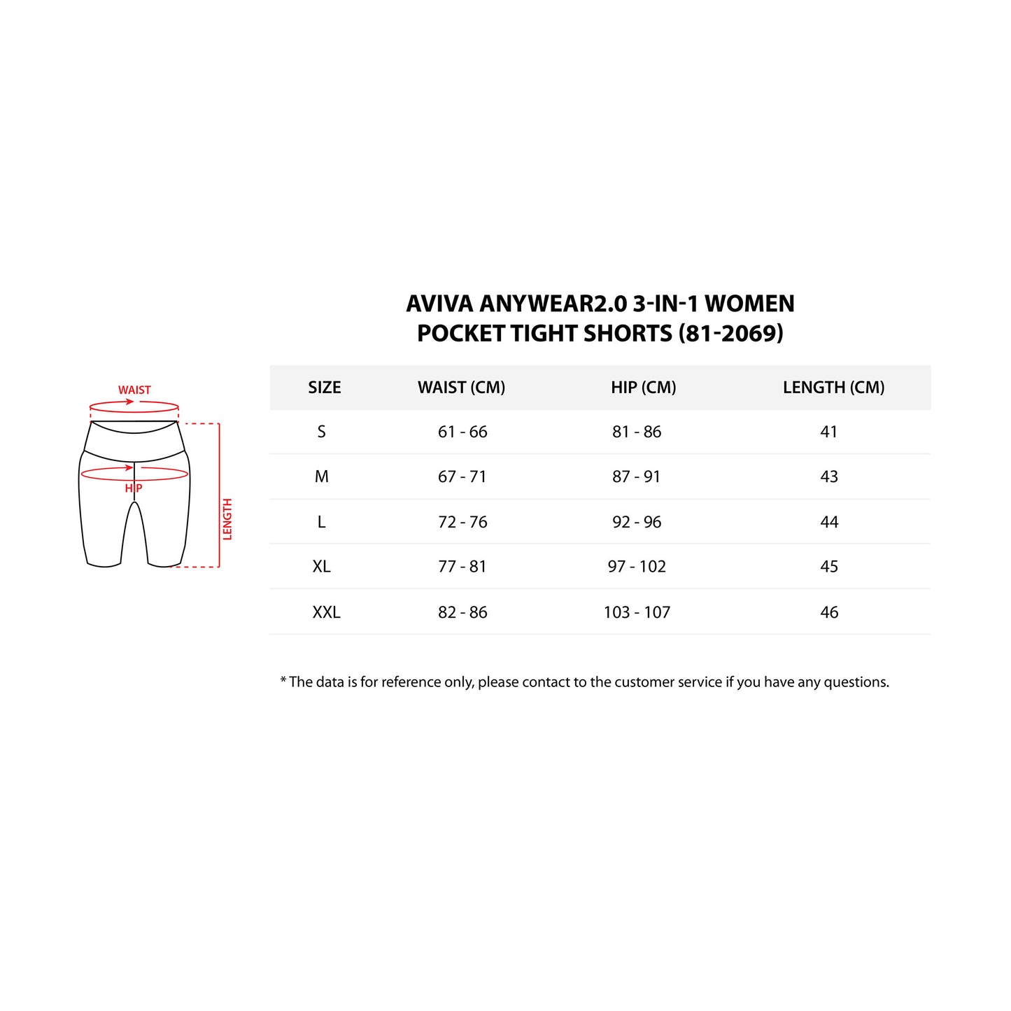 AVIVA ANYWEAR2.0 3-IN-1 Women Pocket Tight Shorts (81-2069)