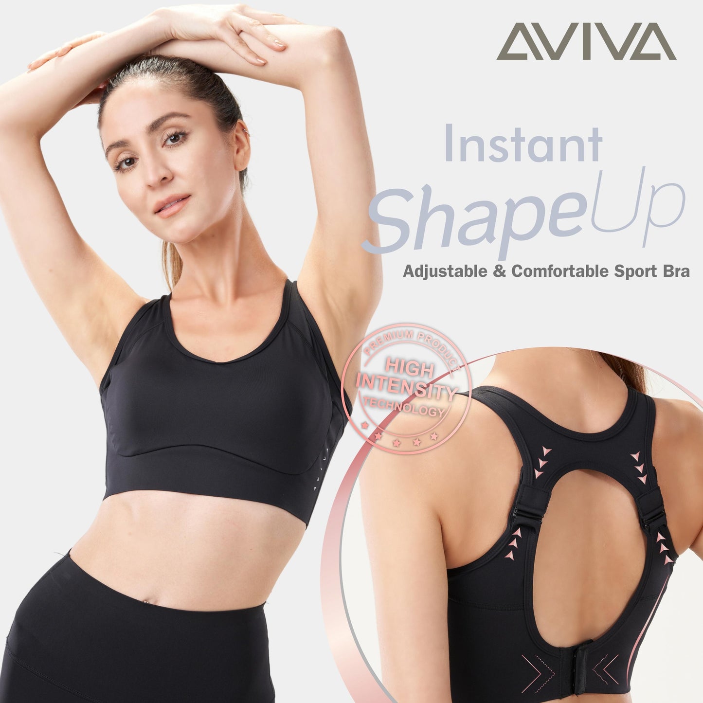 AVIVA ShapeUP Adjustable & Comfortable sport bra (81-6107)