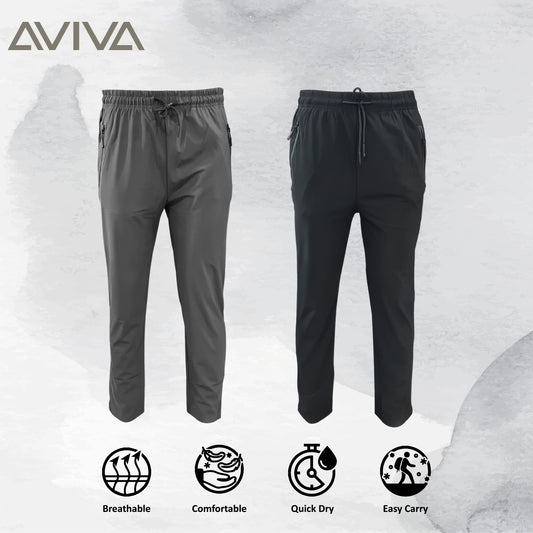 AVIVA Ice Silk Pants Men's Loose Straight Pants (91-4043)