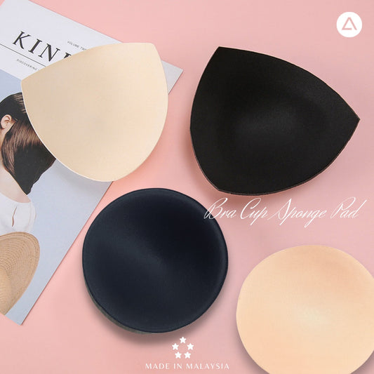 AVIVA Removable Soft Sponge Triangle Round Cups Sports Bra Pad (1414)