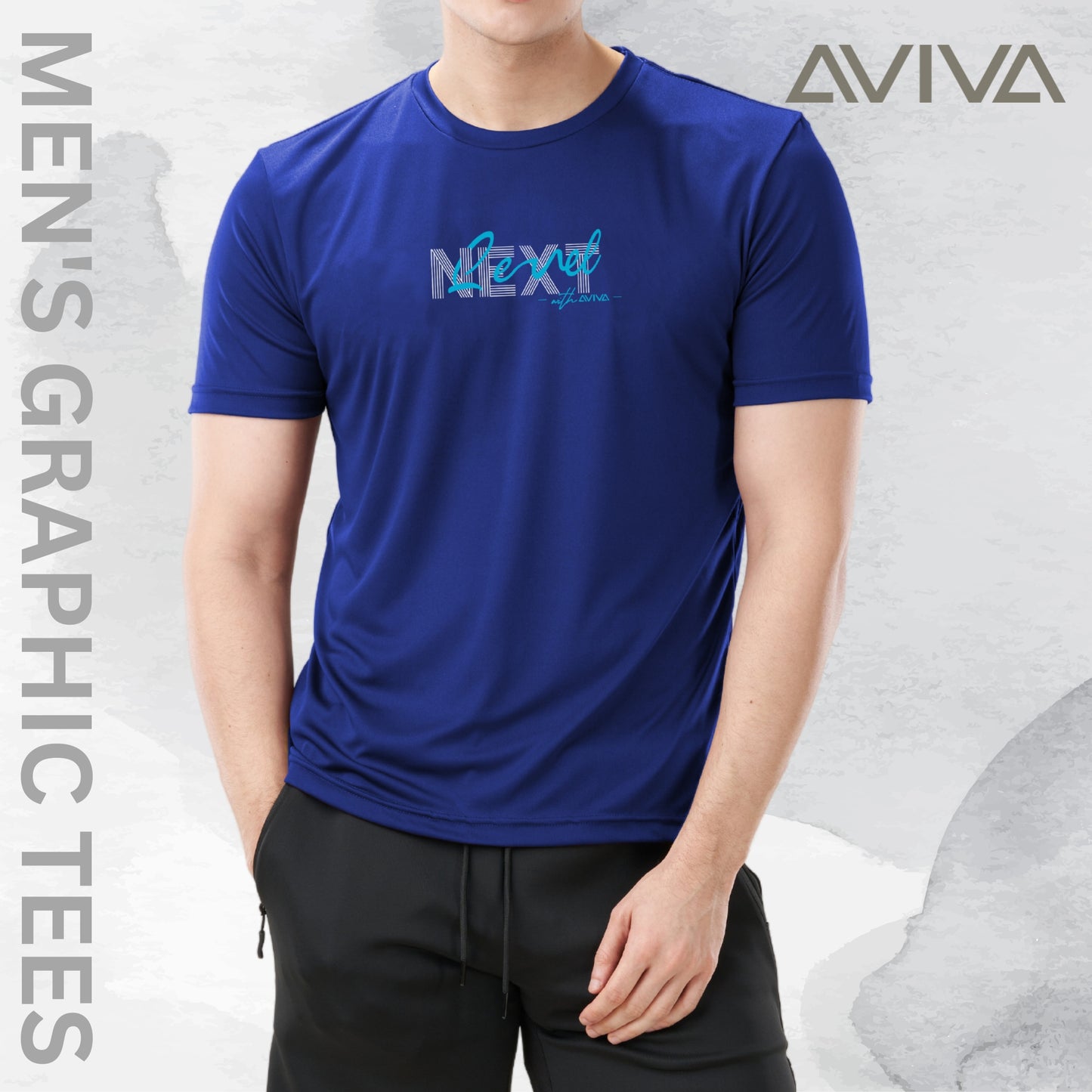 Aviva Men's Graphic Short Sleeve Tee (90-8068)