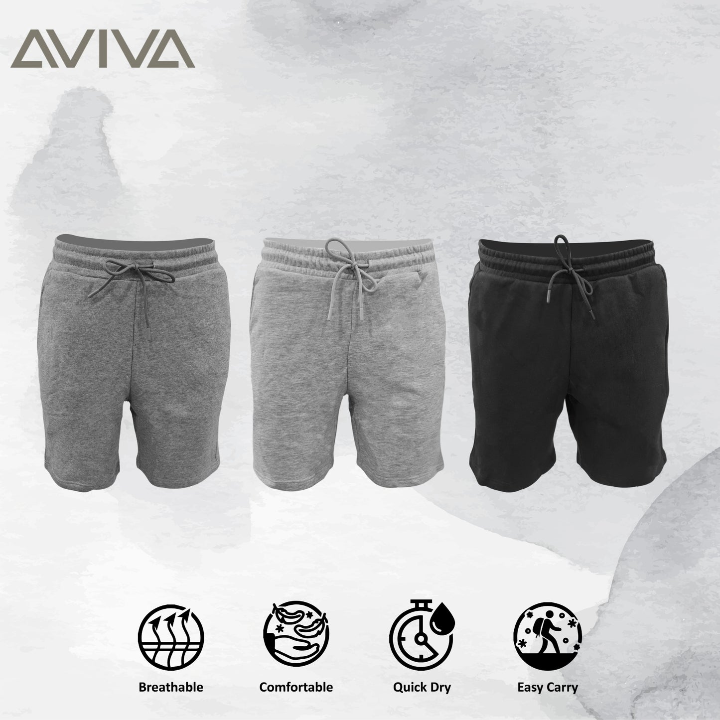 Aviva Men's Sport Wide Short Pants (91-2025)