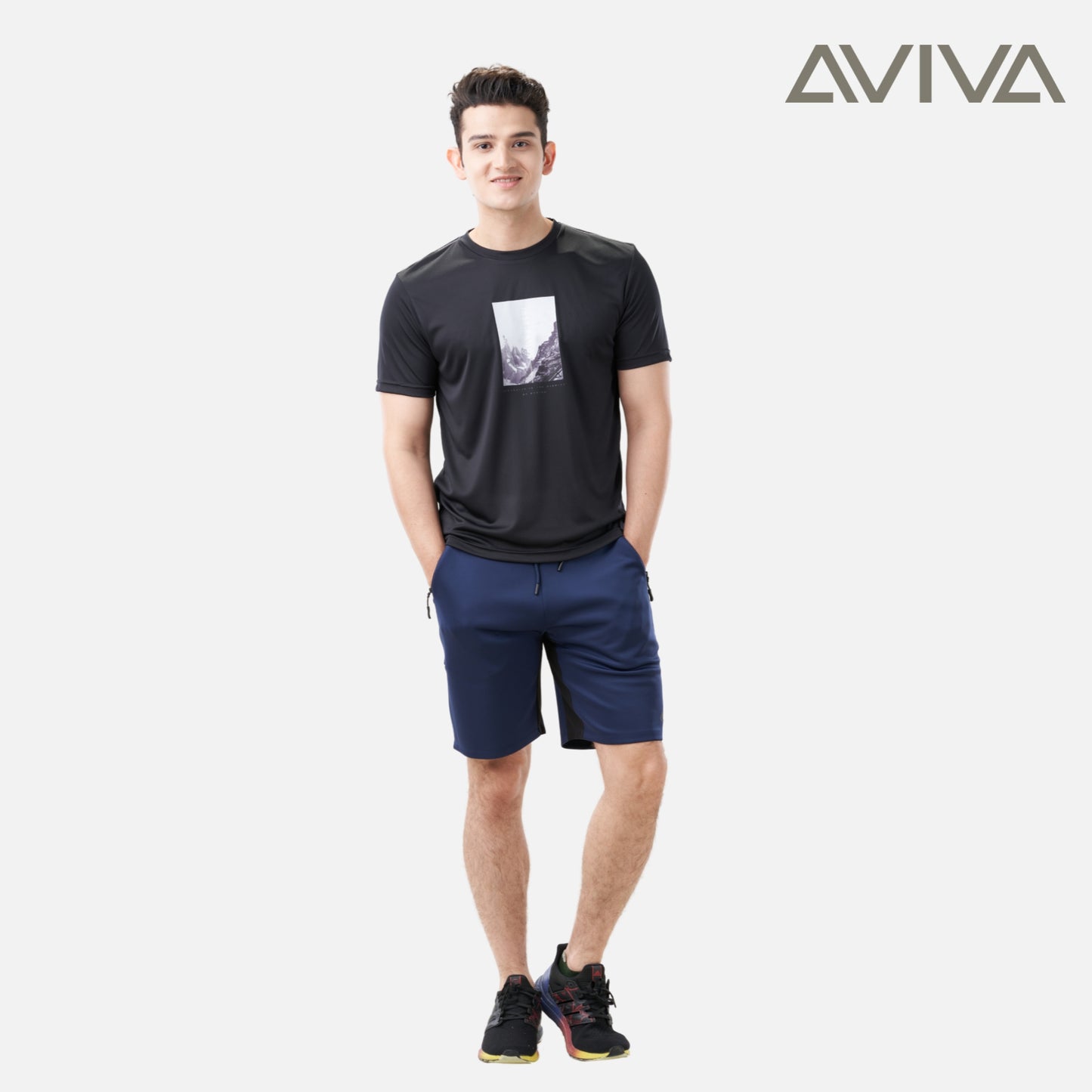AVIVA Men's Graphic Short Sleeve Tee (91-8047)
