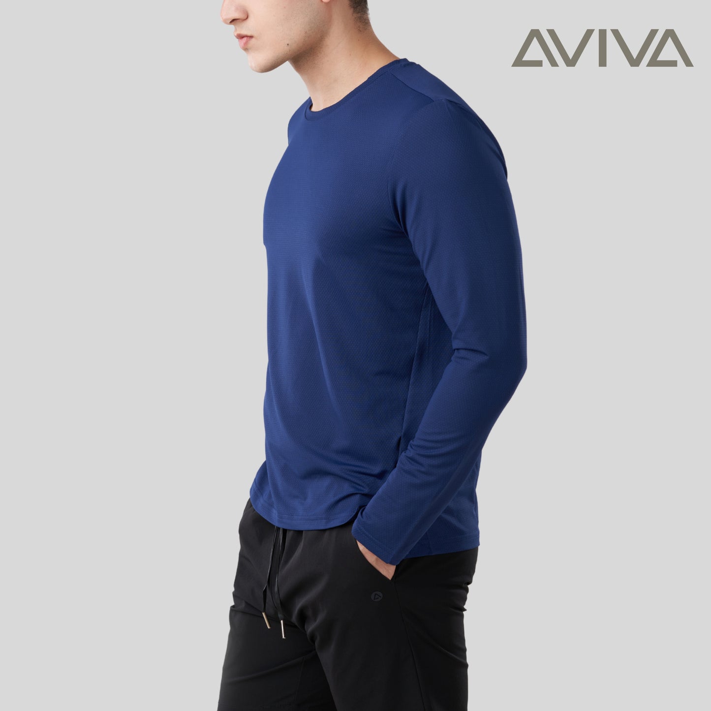 AVIVA UV Protection Men Long Sleeve Microfiber Tee ( 91-9026 )
