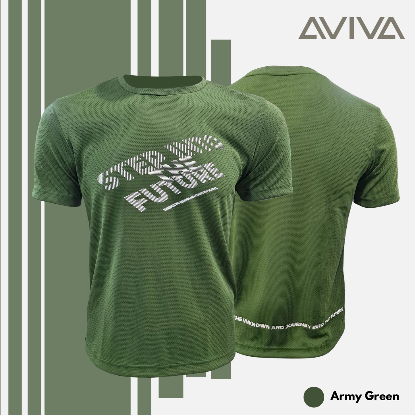 AVIVA Men Minimalist Round Neck Short Sleeve Tee (91-8079)