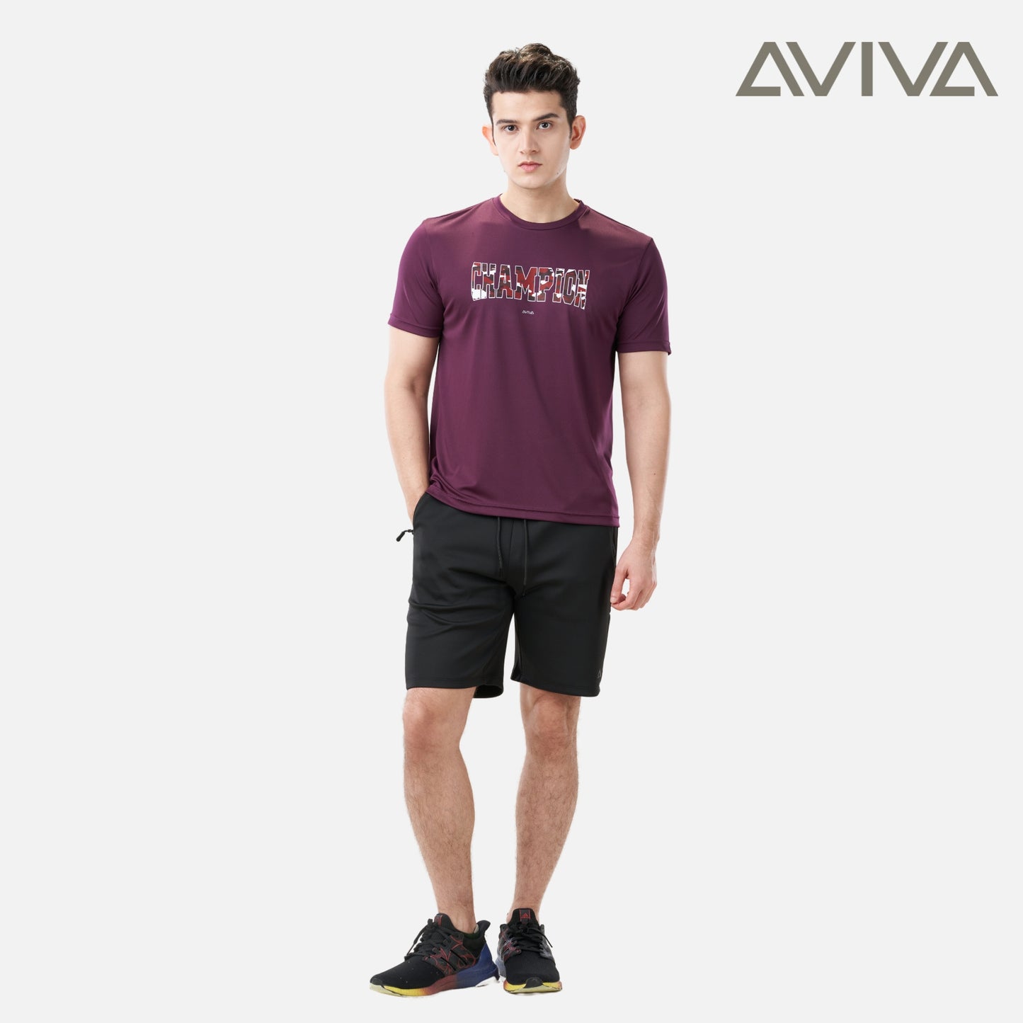 AVIVA Men's Graphic Short Sleeve Tee (91-8046)