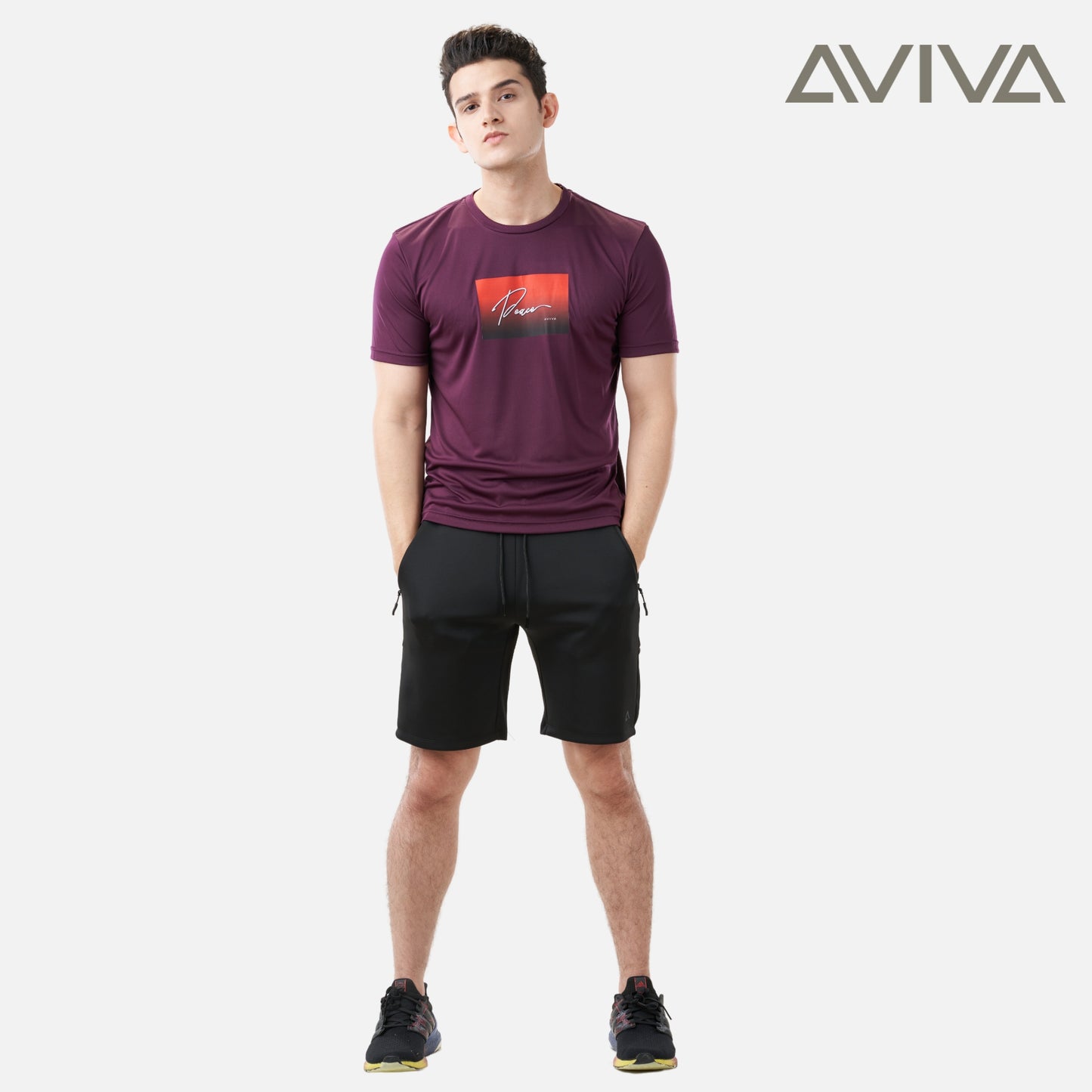 AVIVA Men's Graphic Short Sleeve Tee (91-8048)