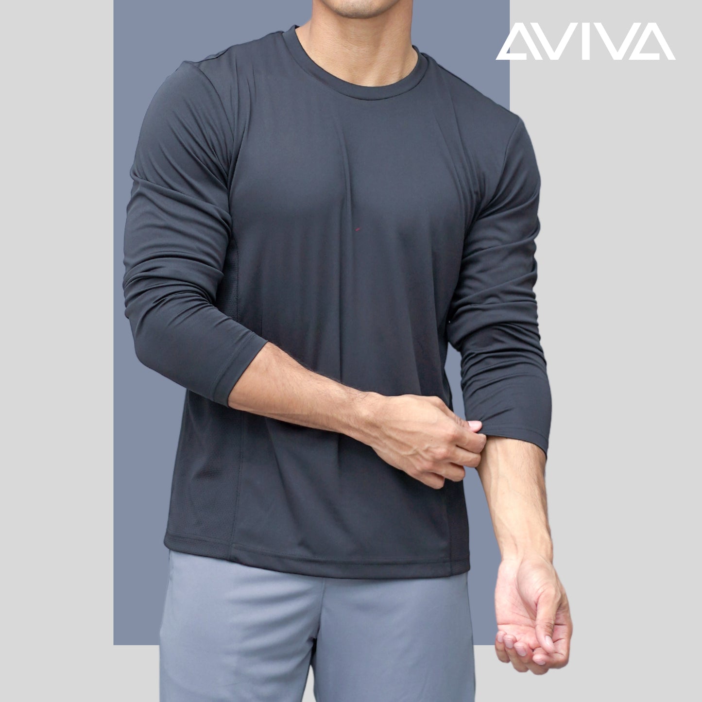 AVIVAMax Mens Long Sleeve Tee (91-9028)