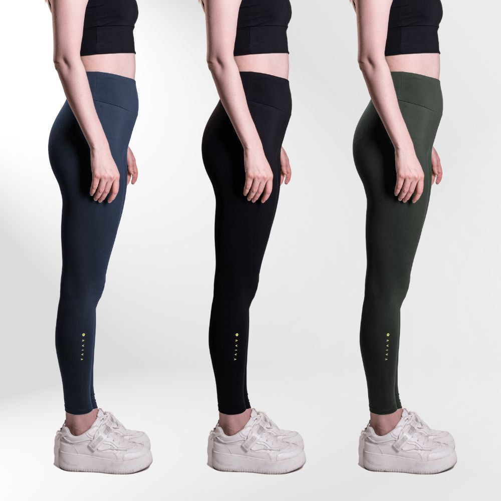 Aviva 3-In-1 Women Full Length Pocket Leggings (81-4171)