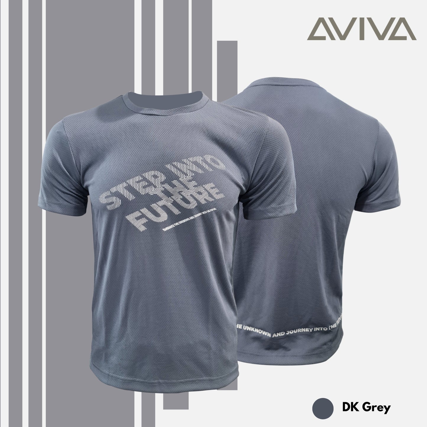 AVIVA Men Minimalist Round Neck Short Sleeve Tee (91-8079)