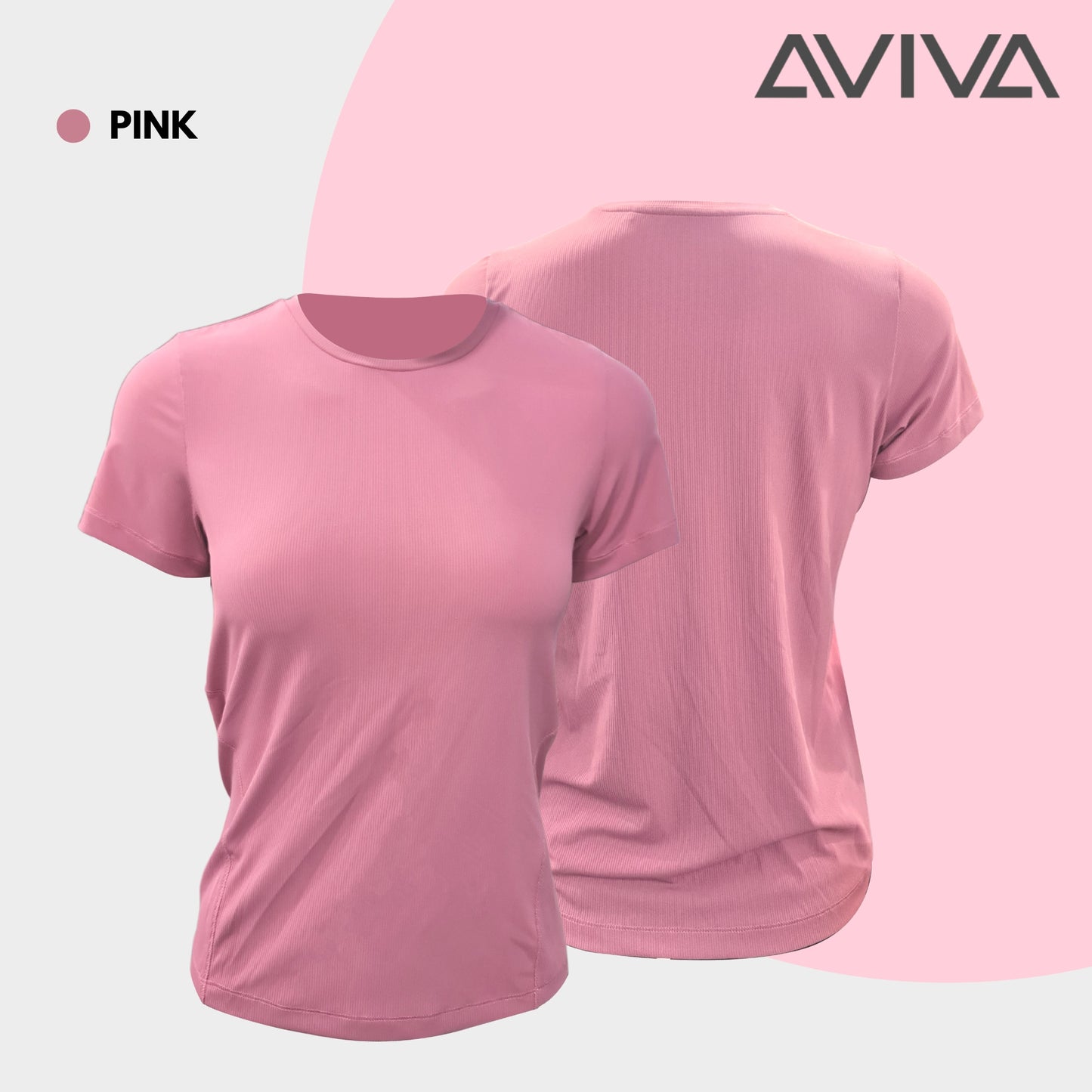AVIVA Active Soft & Comfortable Short Sleeve Tee (80-8117)