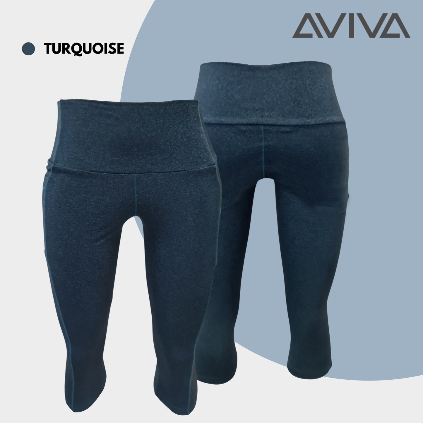 AVIVA Active Sportwear Capri Leggings with Pockets (80-3130)