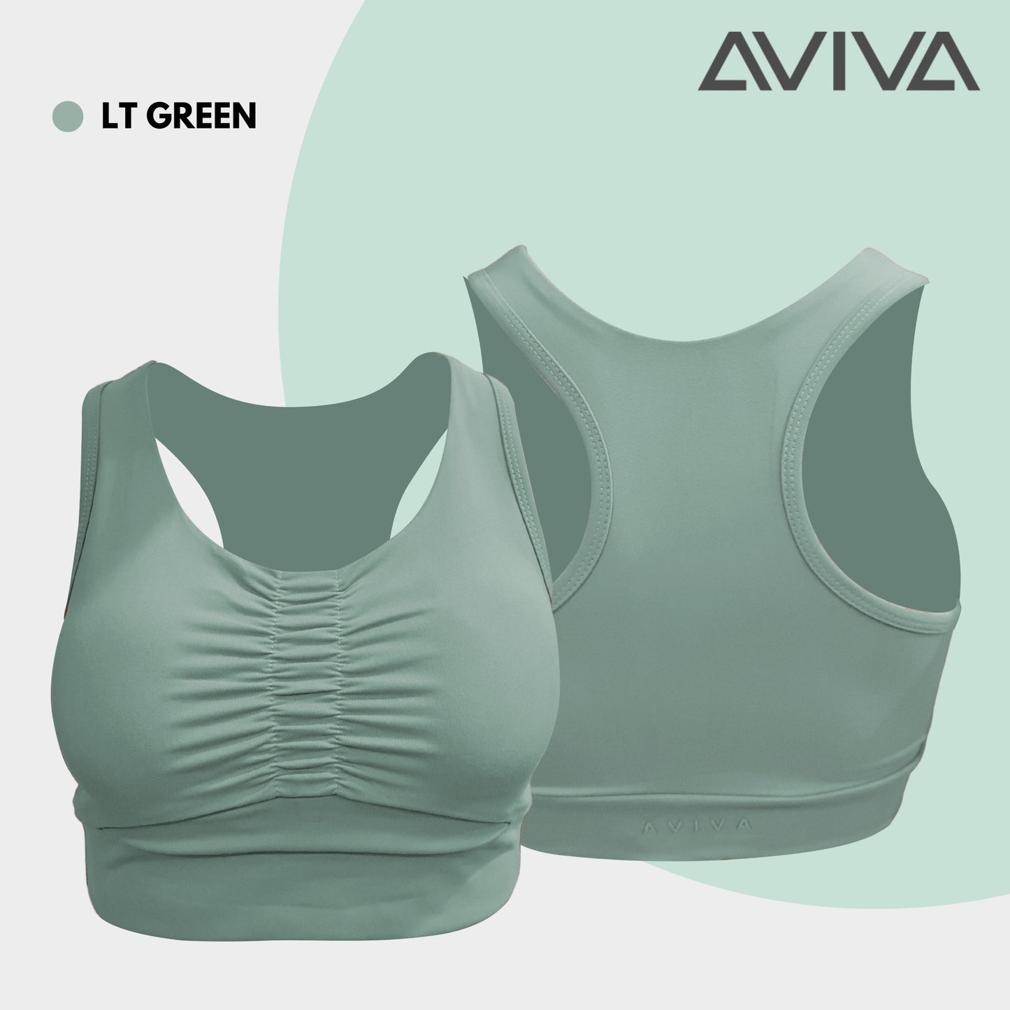 AVIVA Active Sport Wrinkle Design Sport Bra (81-6121)