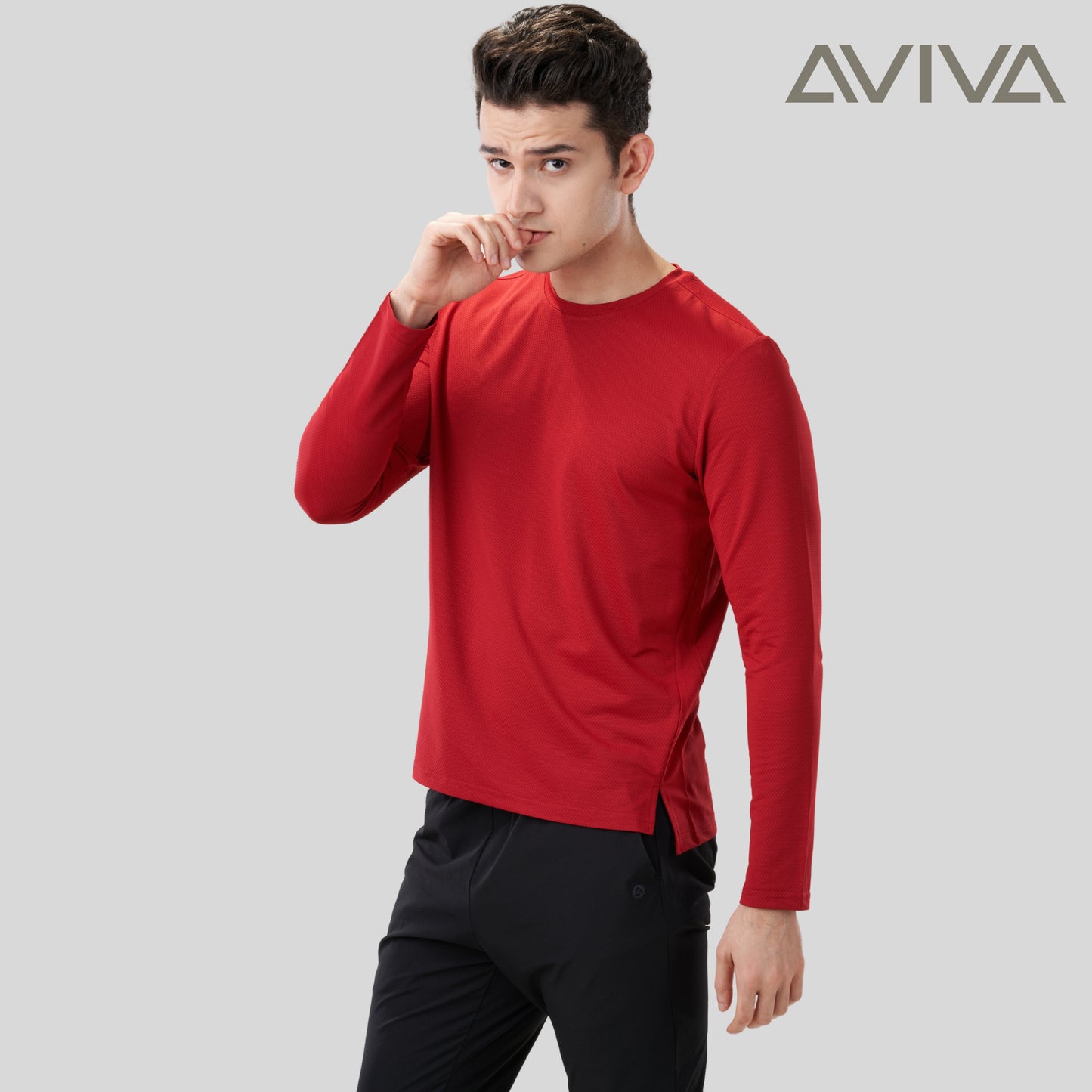 AVIVA UV Protection Men Long Sleeve Microfiber Tee ( 91-9026 )