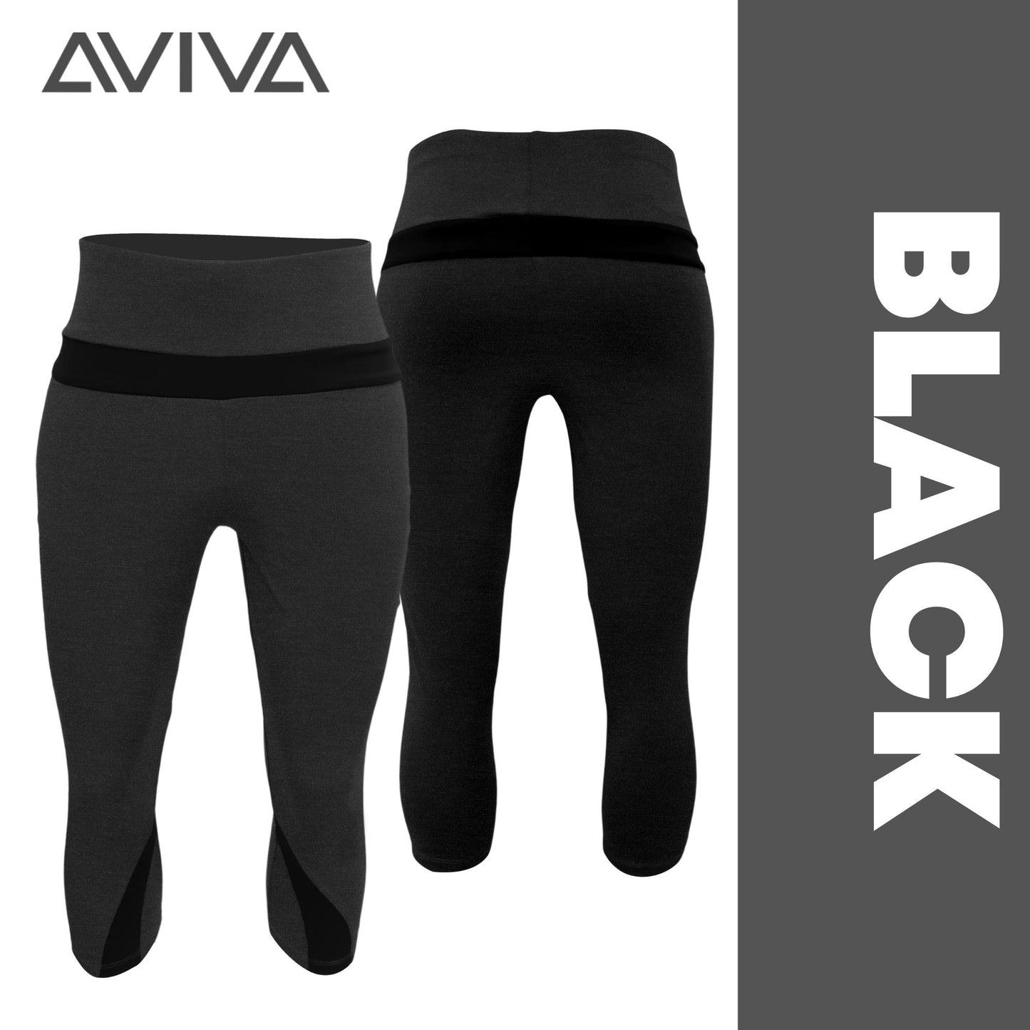 AVIVA Active Sportwear Capri Leggings with Pockets (80-3130)