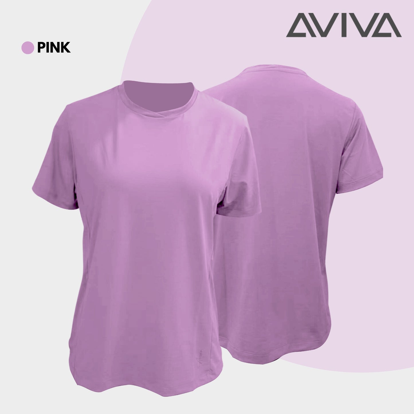AVIVA Active Soft & Comfortable Short Sleeve Tee (81-8116)