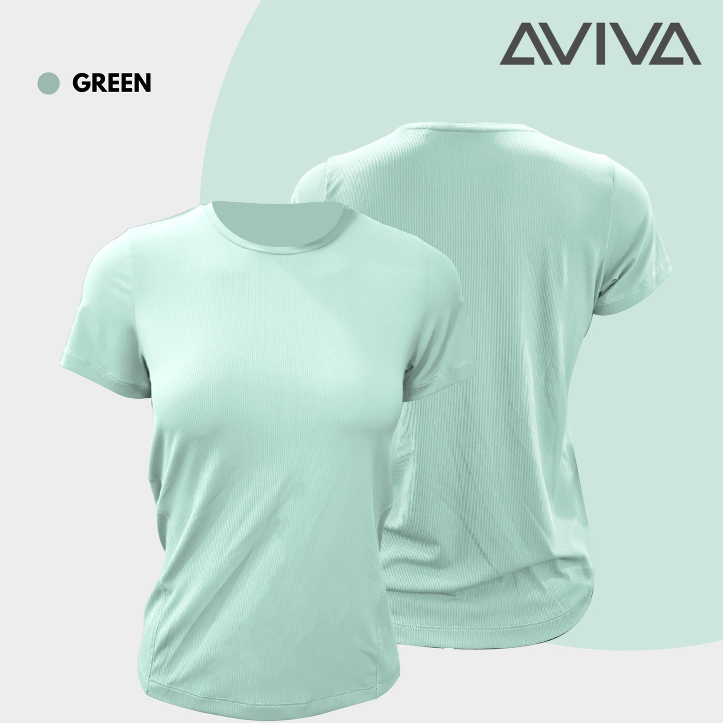 AVIVA Active Soft & Comfortable Short Sleeve Tee (80-8117)