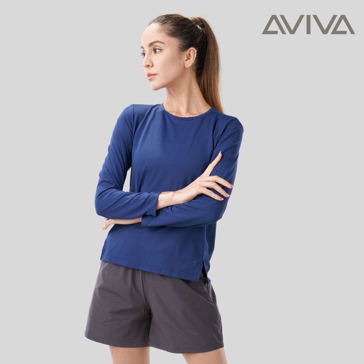 AVIVA UV Protection Women Long Sleeve Microfiber Tee ( 81-9071 )