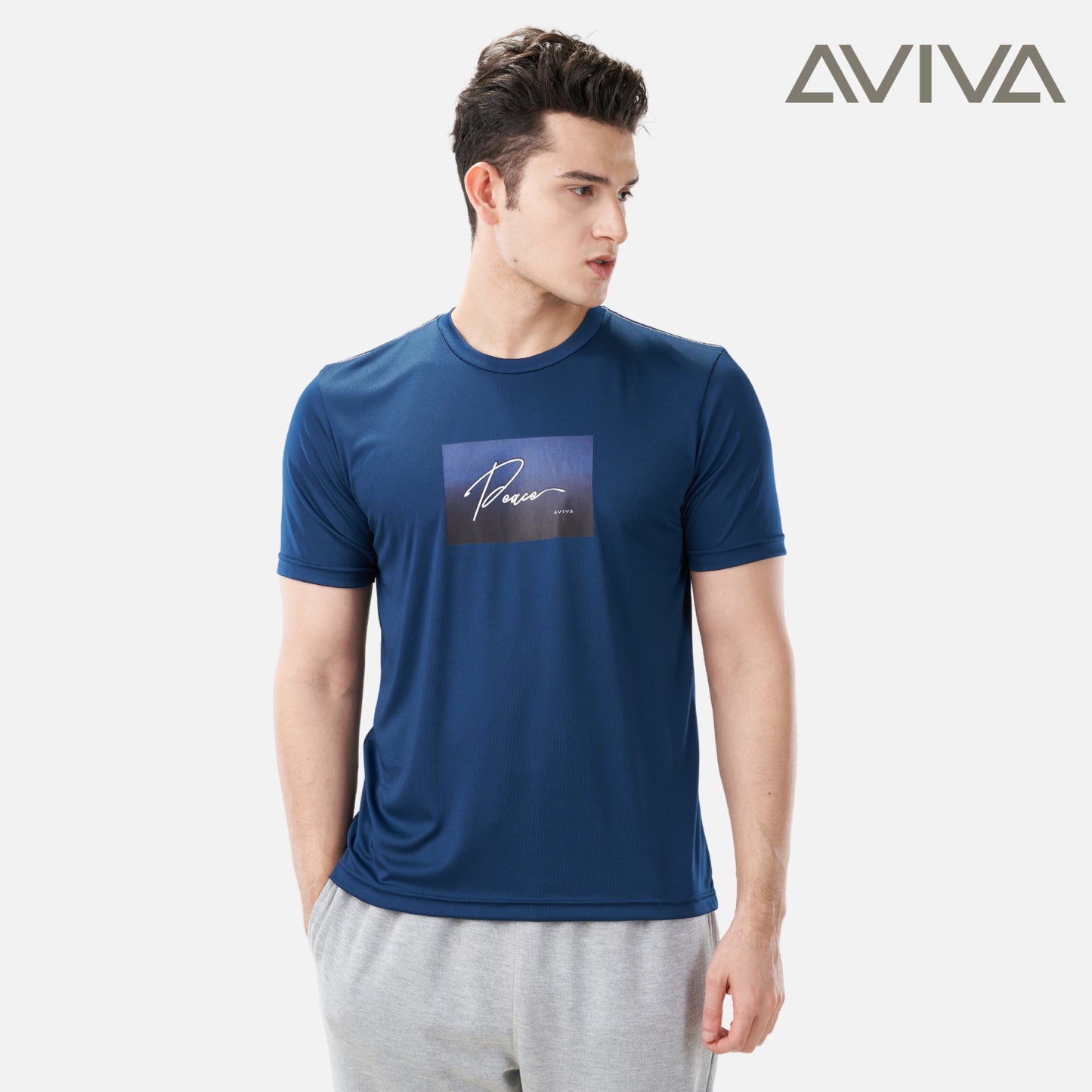 AVIVA Men's Graphic Short Sleeve Tee (91-8048)