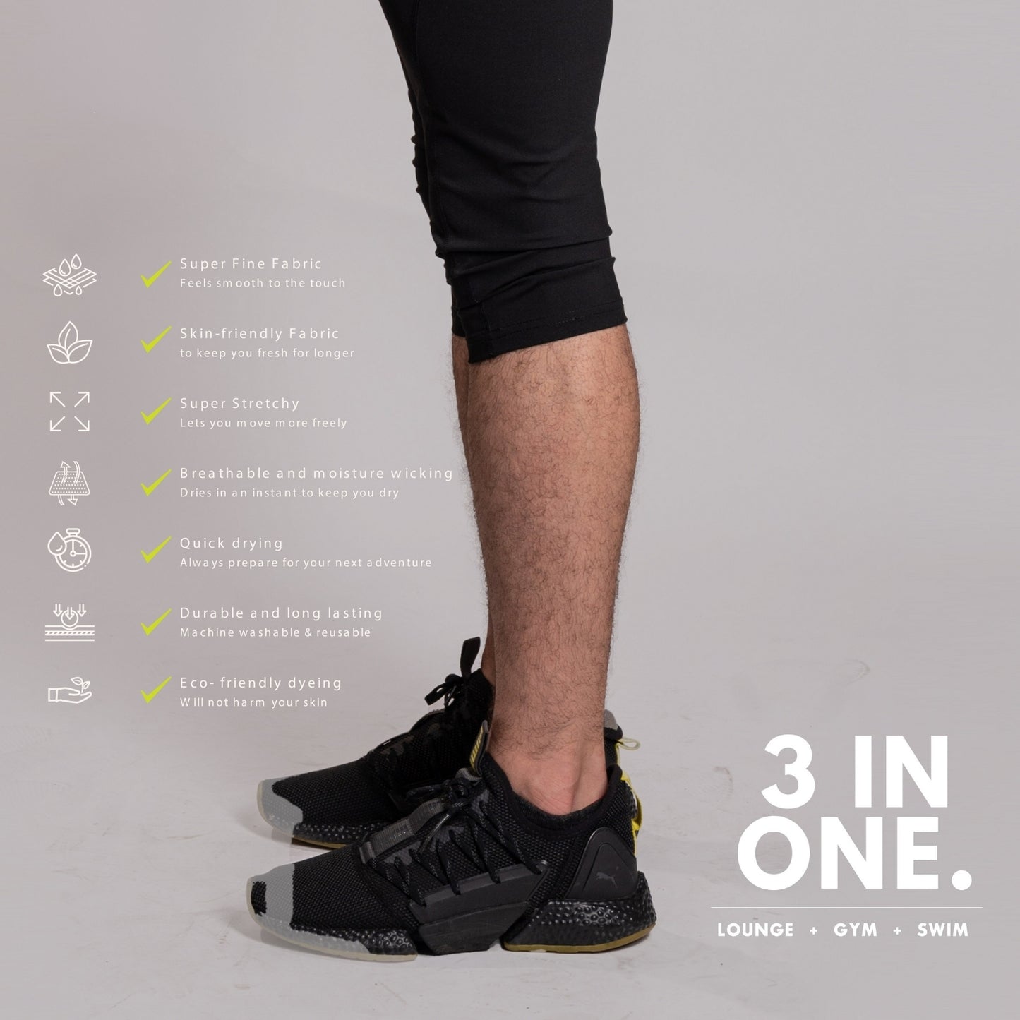 AVIVA 3-in-1 Men Quarter Pants (91-3001)