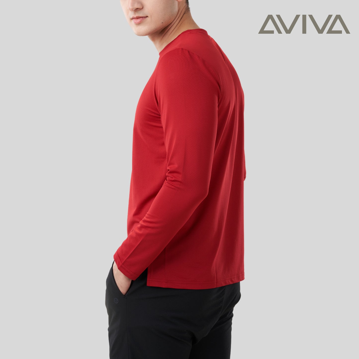 AVIVA UV Protection Men Long Sleeve Microfiber Tee ( 91-9026 )