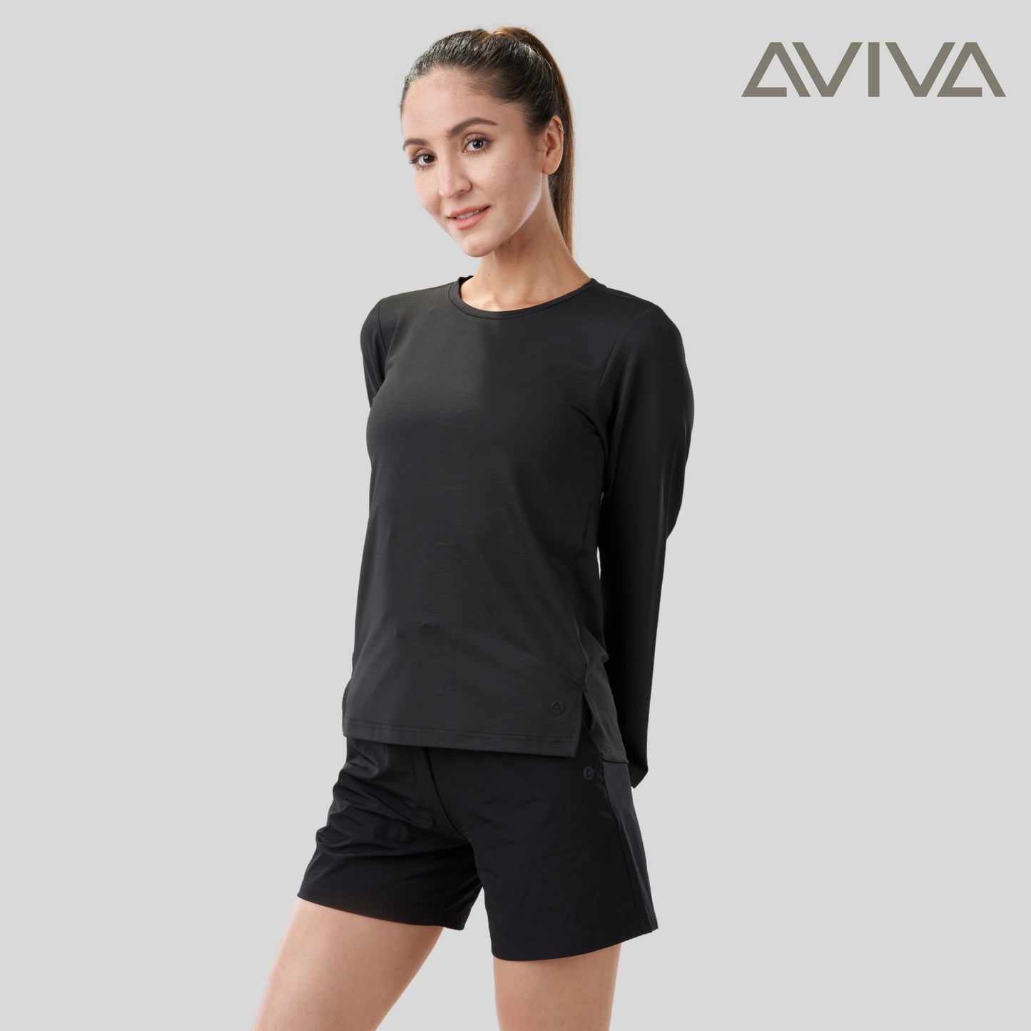 AVIVA UV Protection Women Long Sleeve Microfiber Tee ( 81-9071 )