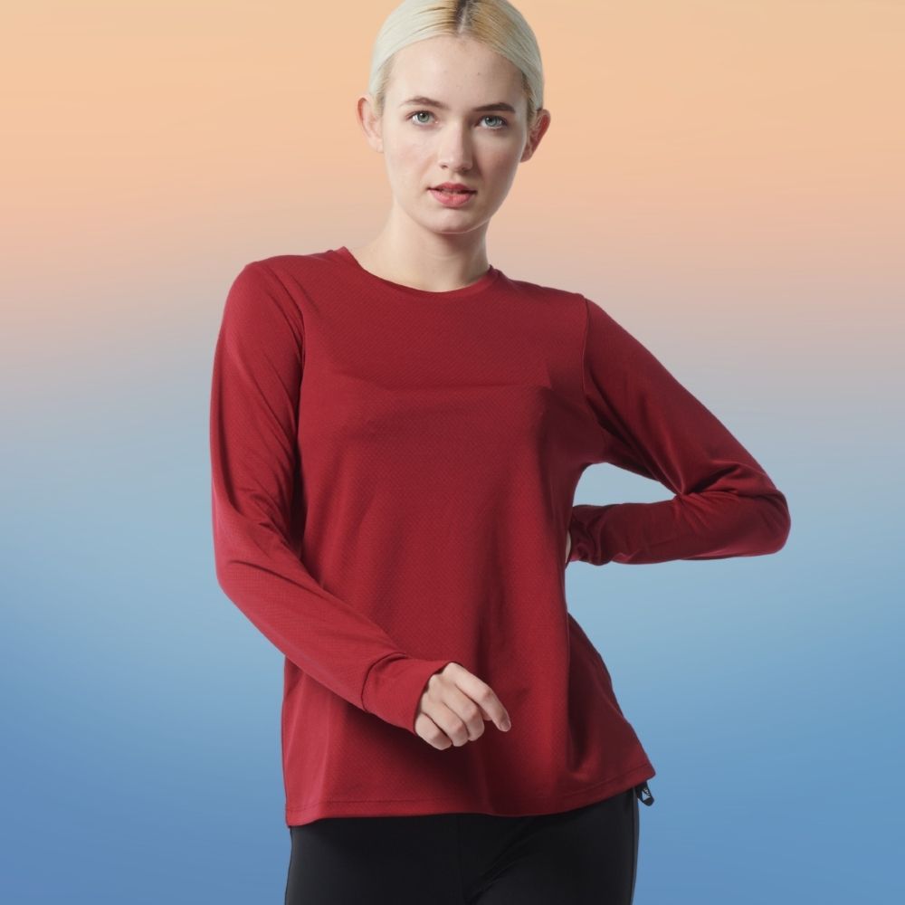 AVIVA Veronica Long Sleeve Active Microfiber Tee (80-9055)