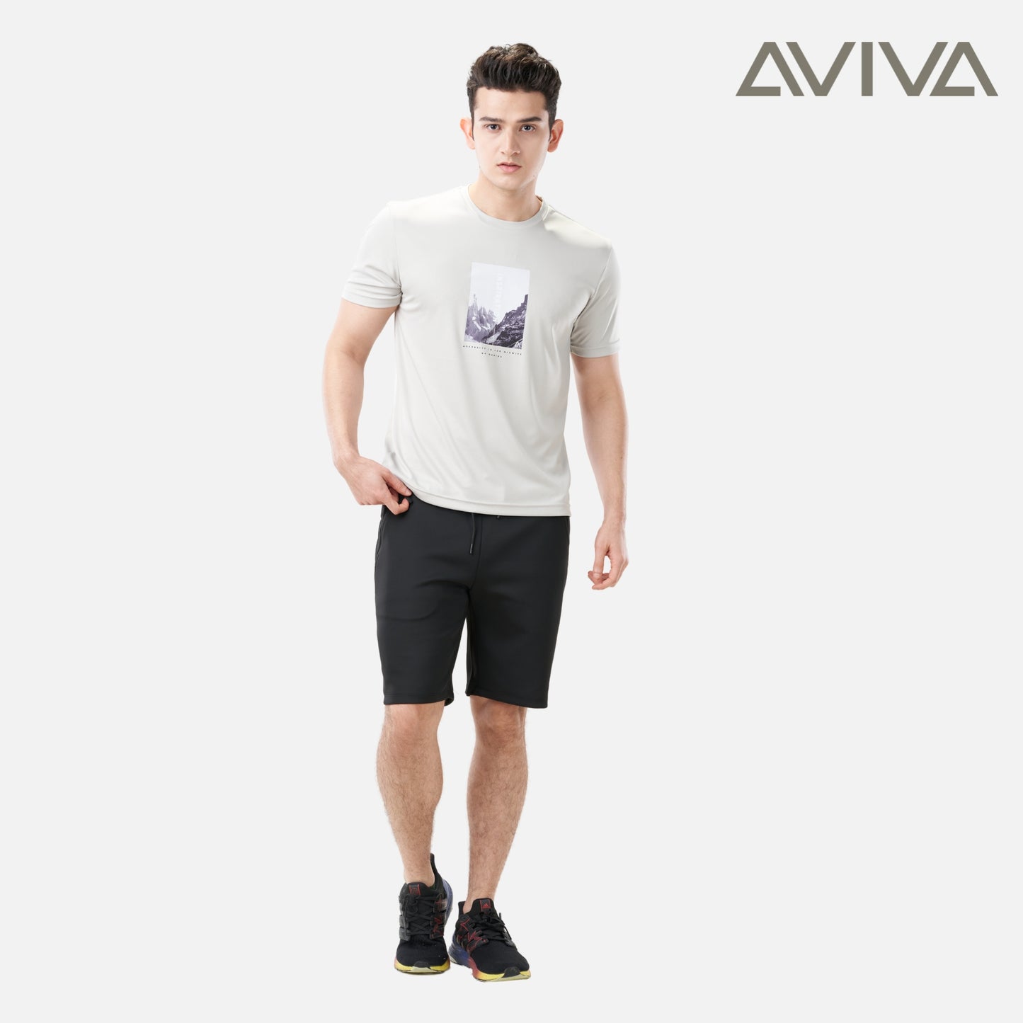 AVIVA Men's Graphic Short Sleeve Tee (91-8047)