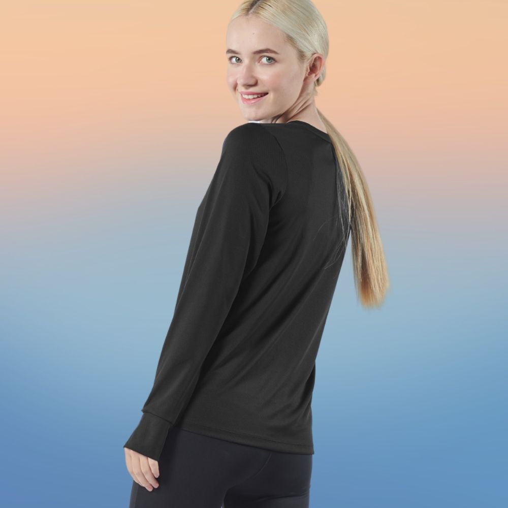 AVIVA Veronica Long Sleeve Active Microfiber Tee (80-9055)