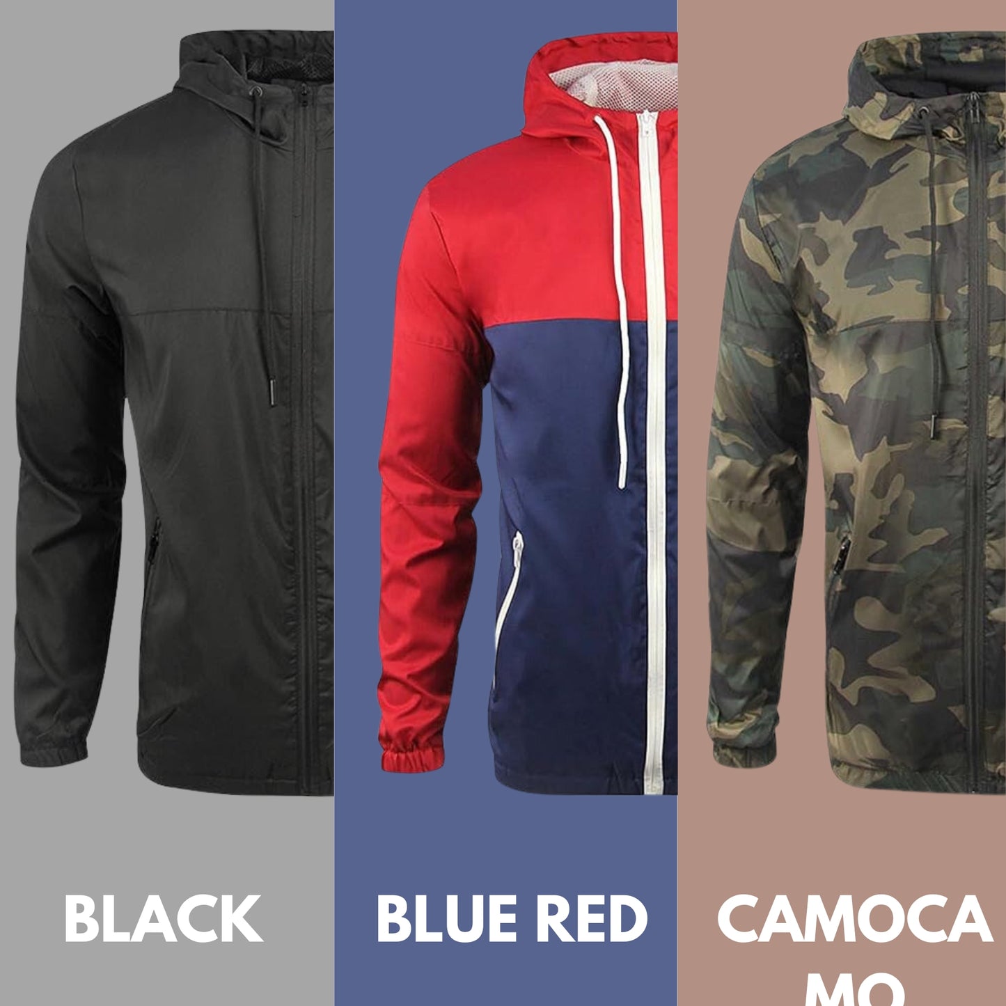 Aviva Men's Slim Fit Long Sleeve Camou Sport Jackets (91-10058)