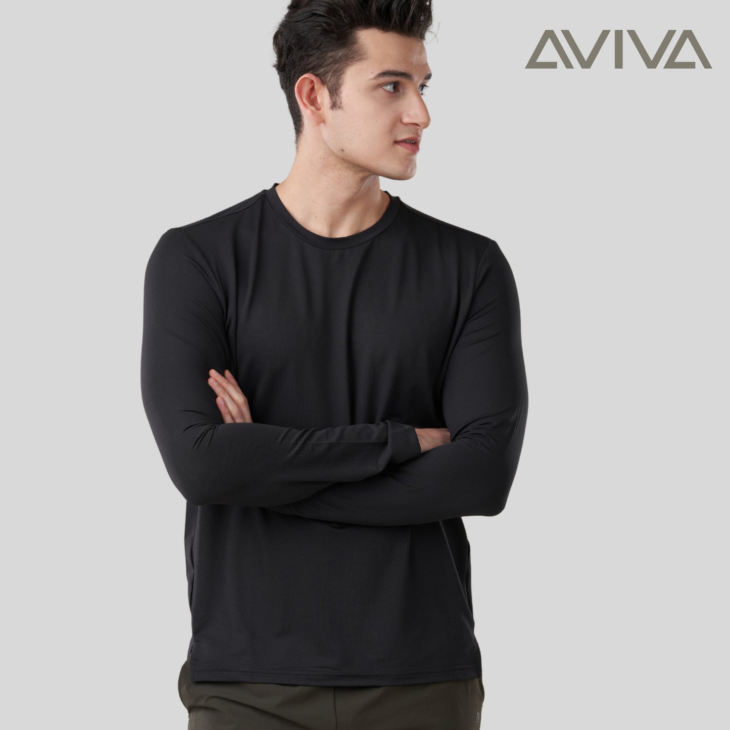 AVIVA UV Protection Men Long Sleeve Microfiber Tee ( 91-9026 )