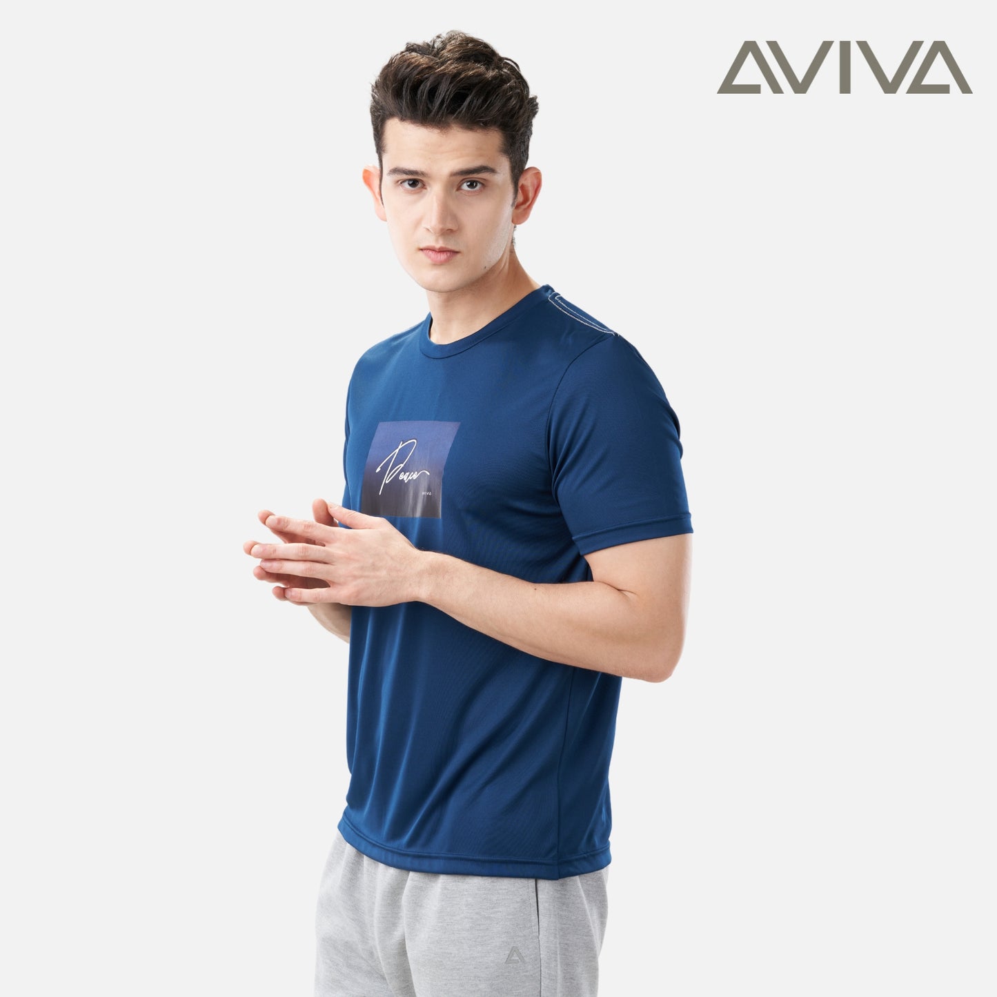 AVIVA Men's Graphic Short Sleeve Tee (91-8048)