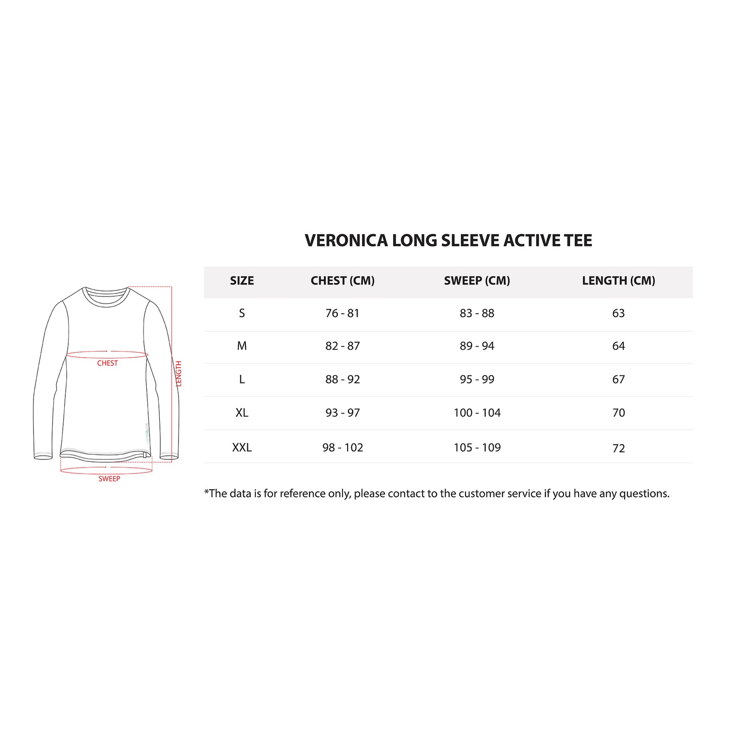 AVIVA Veronica Long Sleeve Active Microfiber Tee (80-9055)