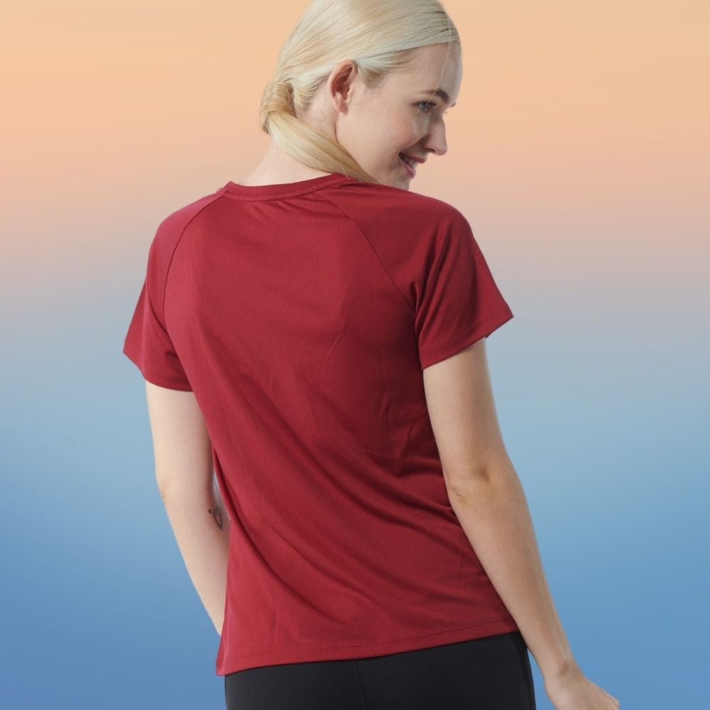 AVIVA Eva Raglan Microfiber UV Protection Multi-Function Short Sleeve Tops (80-8082)