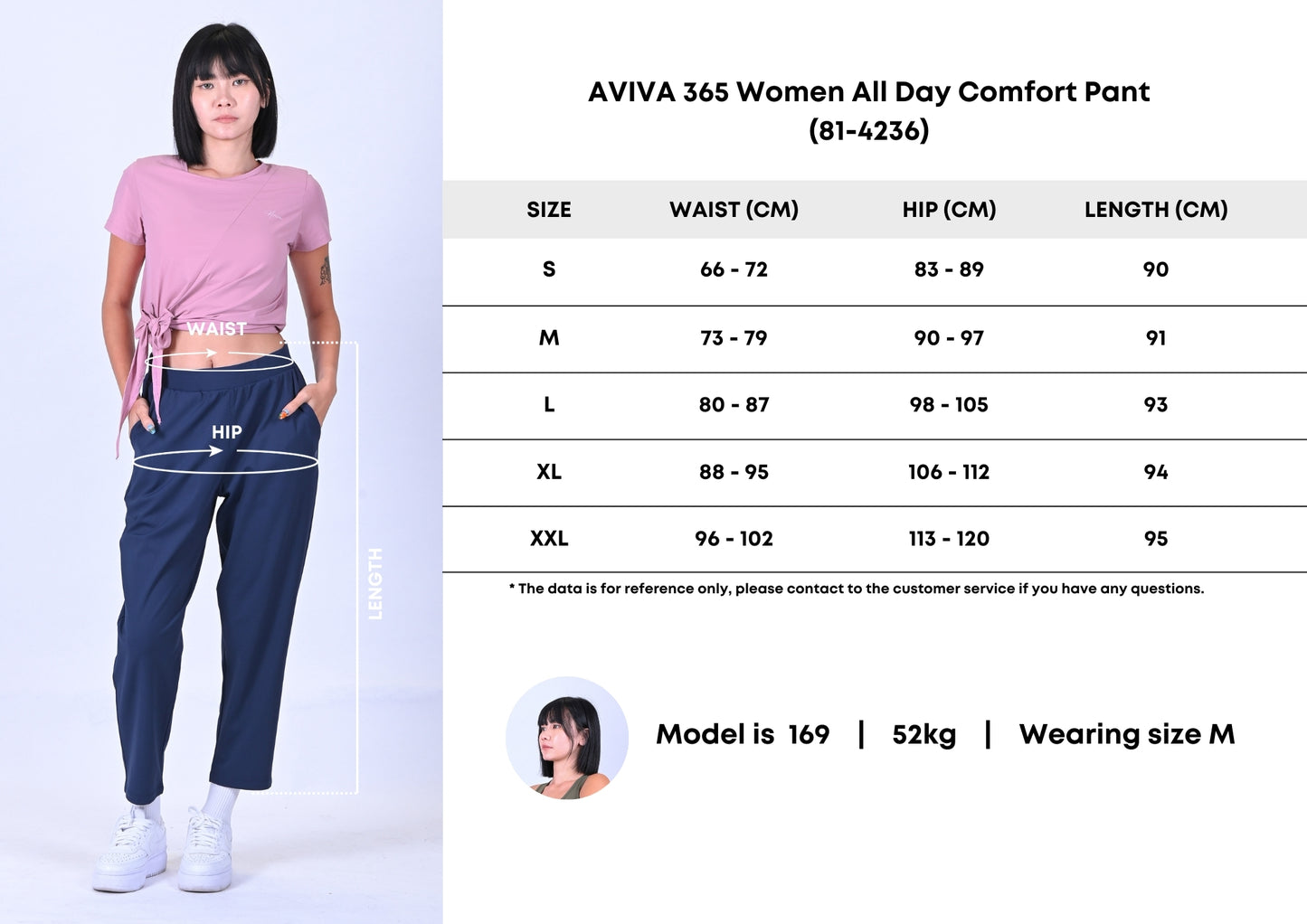 AVIVA 365 Women All Day Comfort Pant (81-4236)