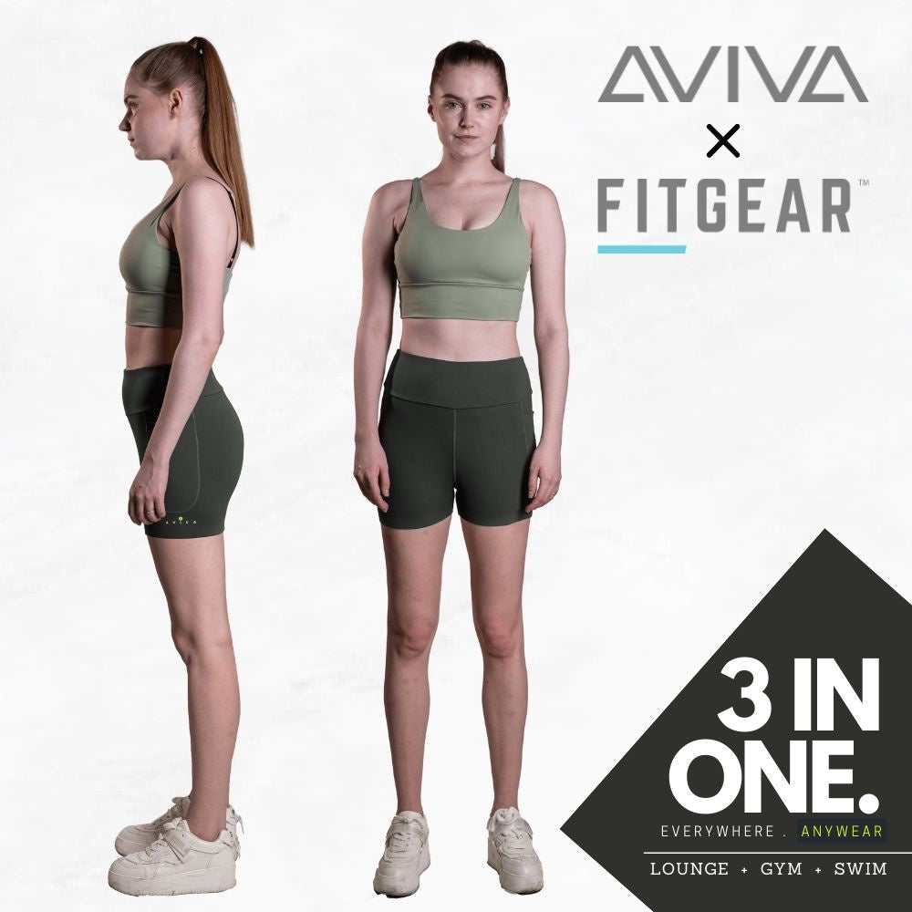 Aviva 3-In-1 Women Pocket Tight Shorts (81-2065)