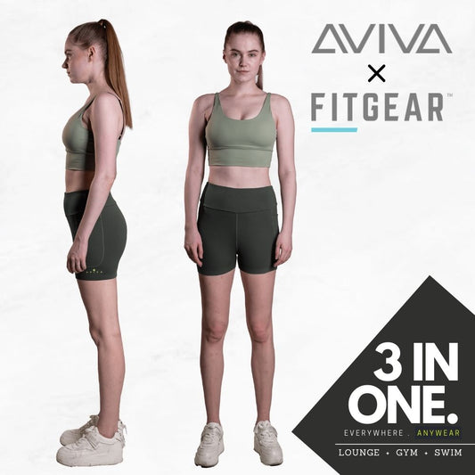 Aviva 3-In-1 Women Pocket Tight Shorts (81-2065)