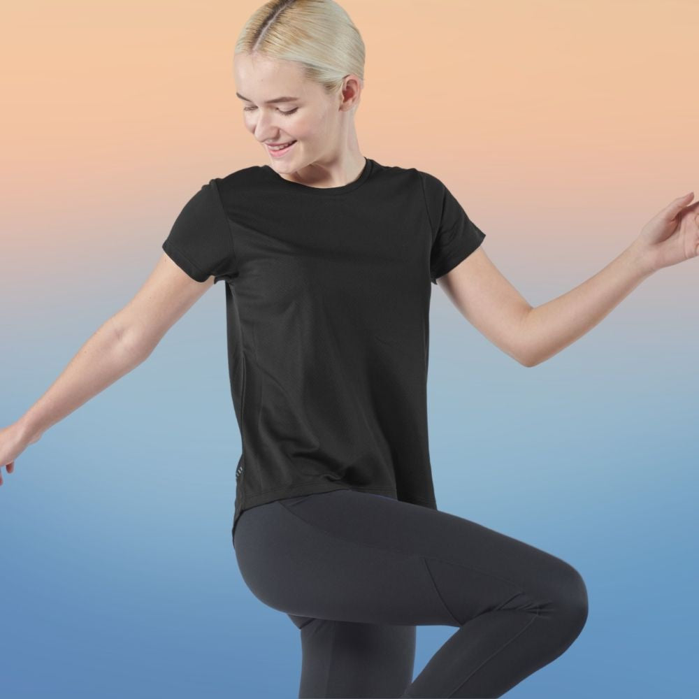 AVIVA Alita Microfiber UV Protection Fabric Short Sleeve Tops (80-8083)