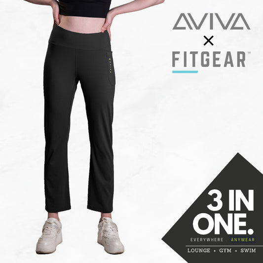 AVIVA 3 In 1 Women Straight Cut Pocket Leggings (81-4179)