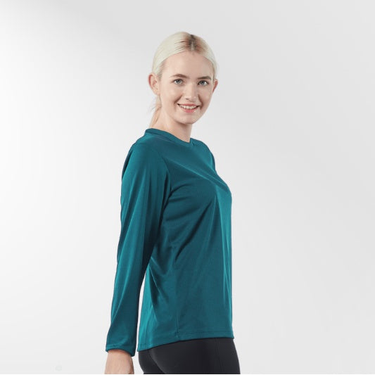 AVIVA Veronica Mircofiber UV Protection Multi Function Fabric Long Sleeve Active Tops (80-9063)