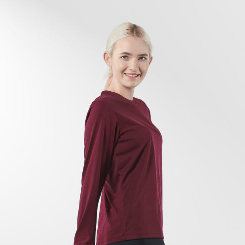 AVIVA Veronica Long Sleeve Active Microfiber Tee (80-9055)