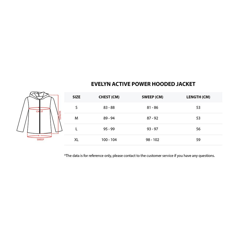 AVIVA Evelyn Active Power Women’s 100% Cotton Zip-Up Hoodie (10046)