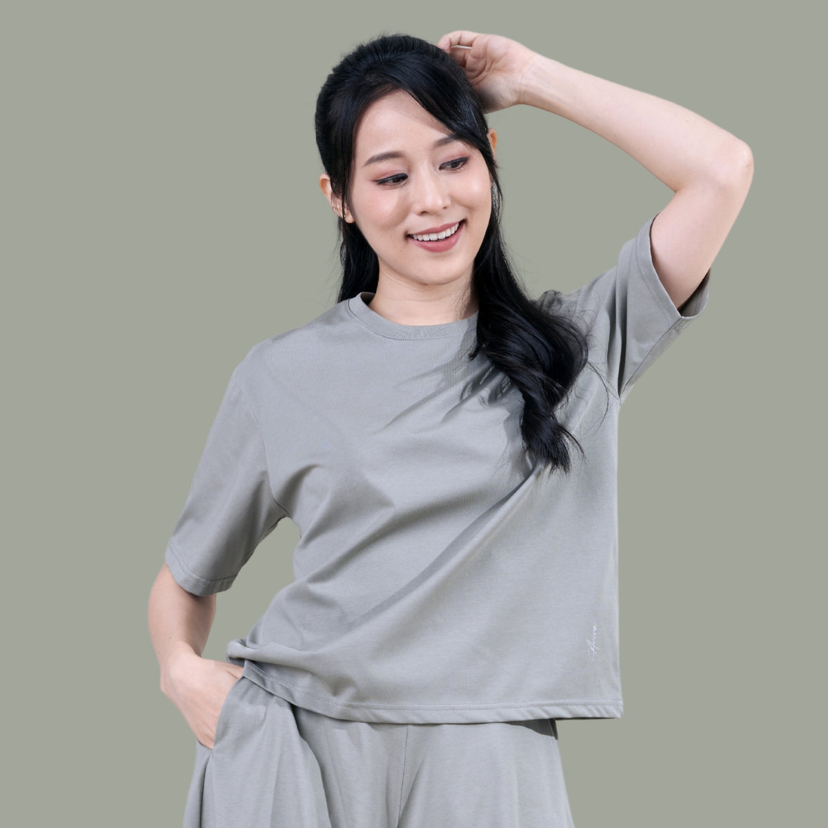 AVIVA A-LINE Lifestyle Cotton Elegance Women Oversize Tee (81-8120)