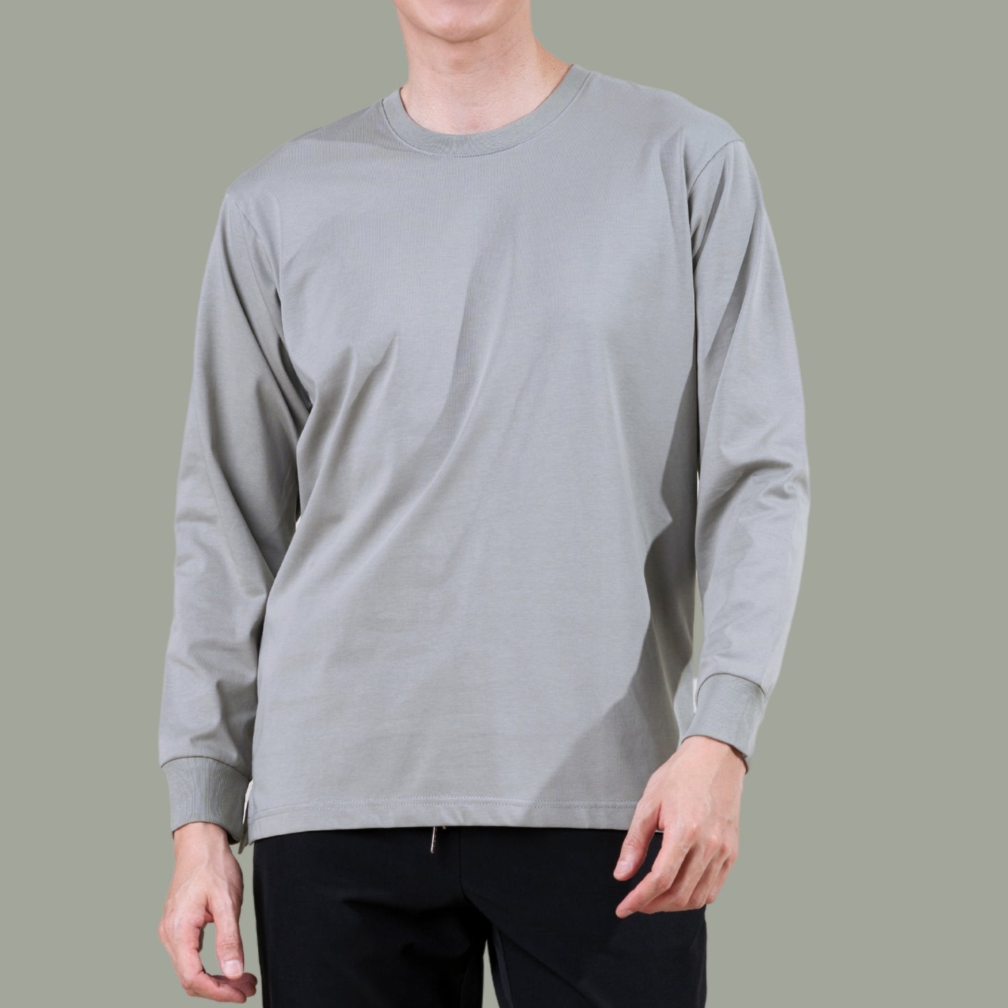 AVIVA A-LINE Lifestyle Cotton Elegance Men Long Sleeve Tee (91-9029)