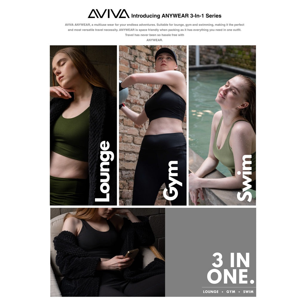 Aviva 3-In-1 Women Full Length Pocket Leggings (81-4171)
