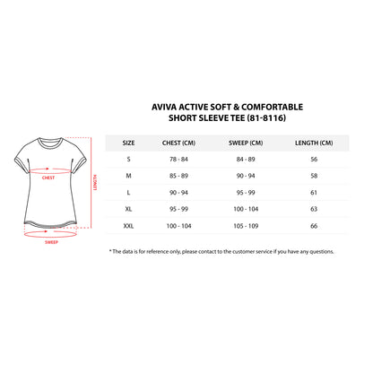 AVIVA Active Soft & Comfortable Short Sleeve Tee (81-8116)