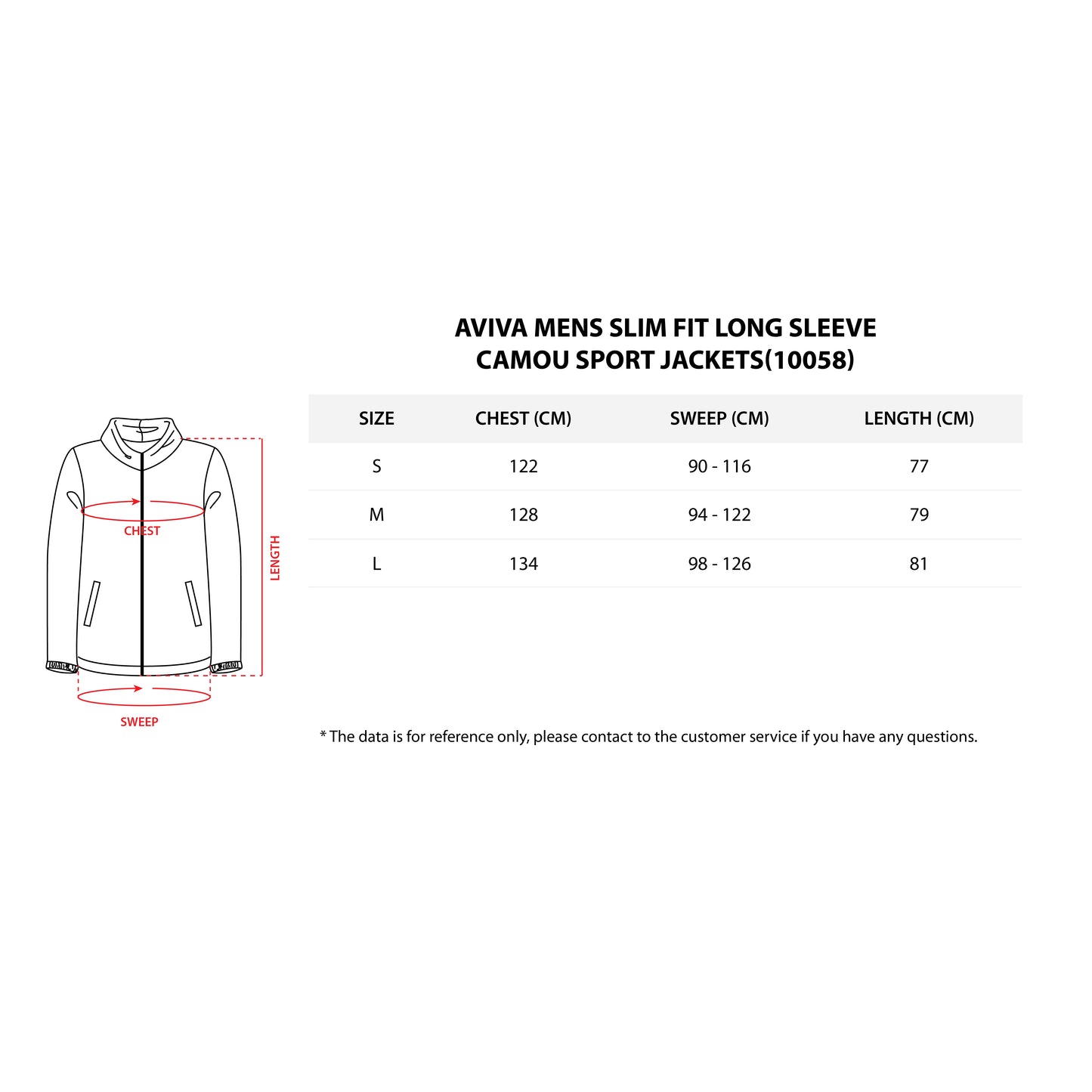 Aviva Men's Slim Fit Long Sleeve Camou Sport Jackets (91-10058)